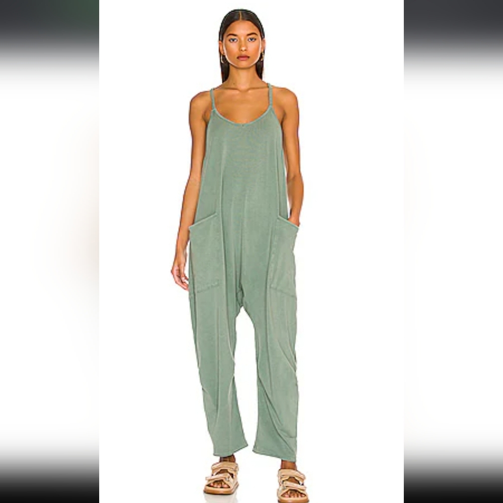 Free People Movement Hot‎ Shot Onesie Green